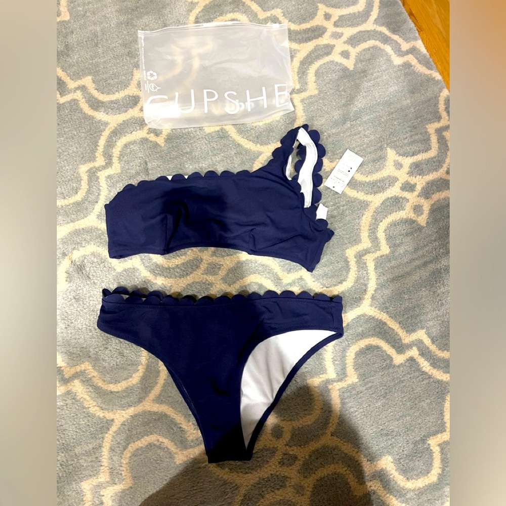 NWT cupshe two piece bathing suit